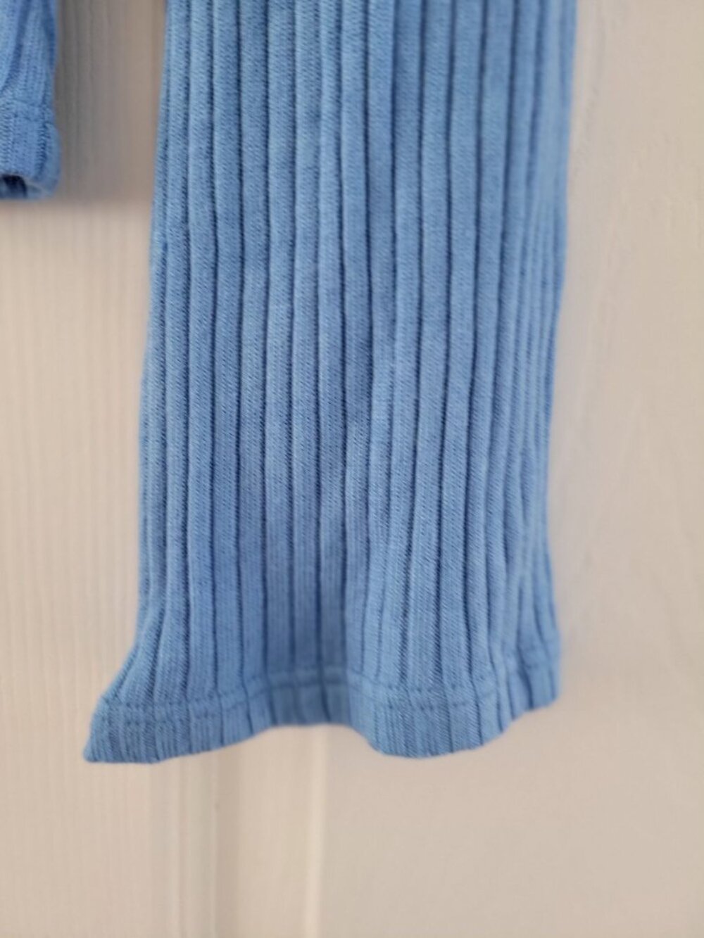 Reformation Pastel Blue Gellar Sweater size Medium Tencel V neck Feminine - Picture 4 of 10
